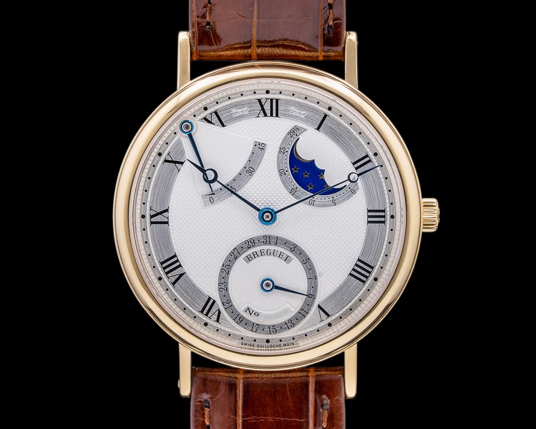 Breguet Classique 3137BA Power Reserve Moon 18K Yellow Gold NICE