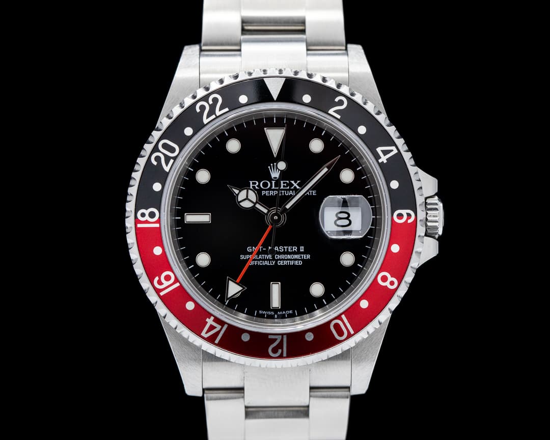 Rolex GMT Master II SS Red / Black Coke FULL SET ORIGINAL OWNER