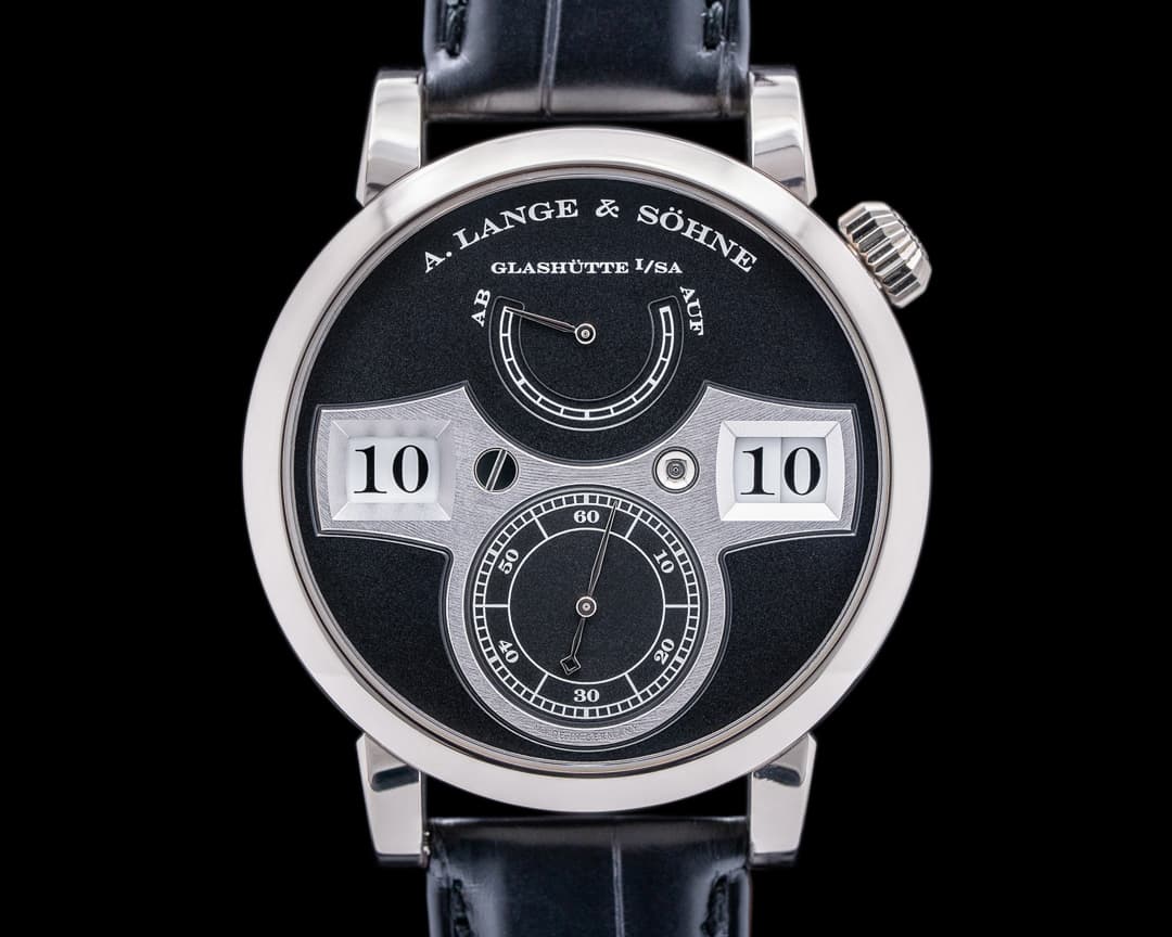 A. Lange and Sohne Zeitwerk 140.029 18K White Gold 