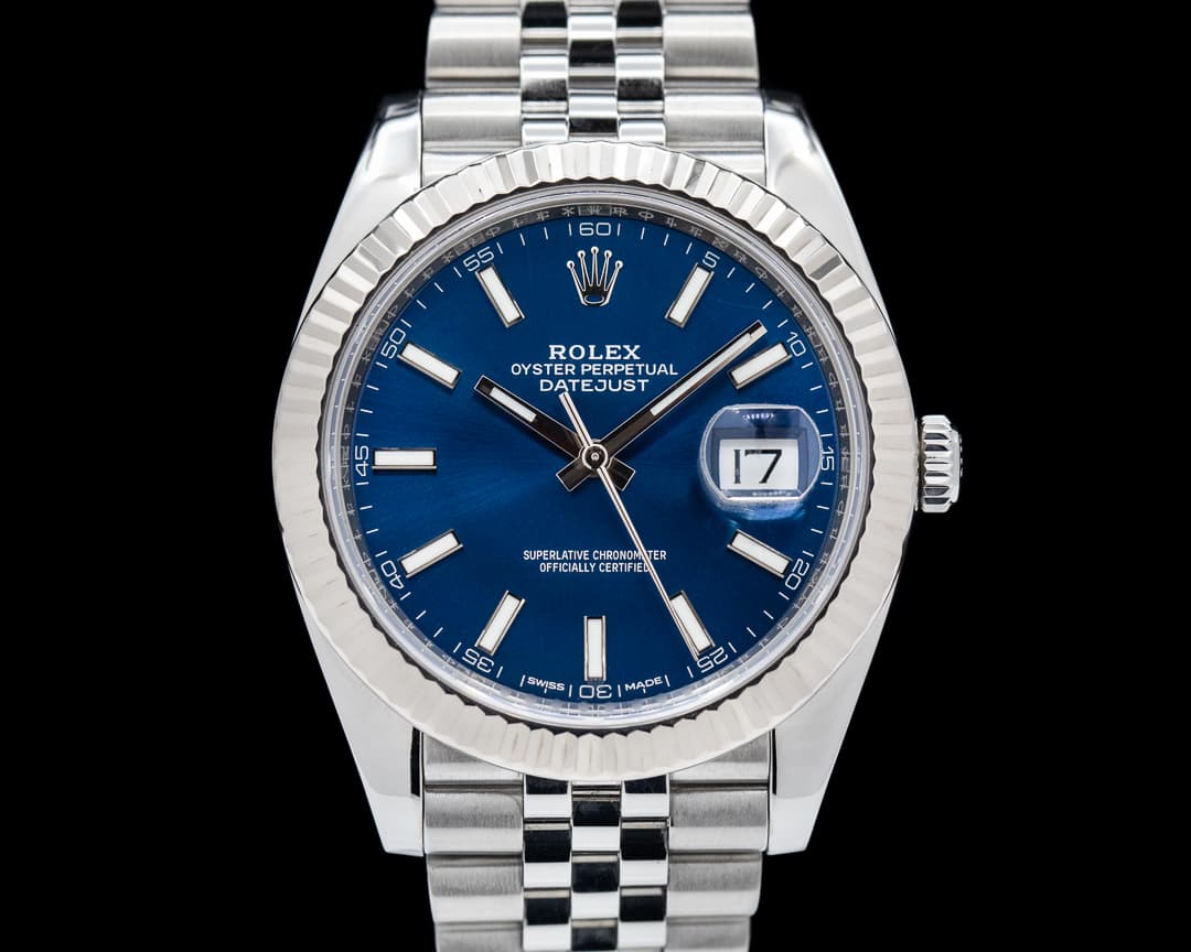 Rolex Datejust 41 Blue Stick Dial SS / SS