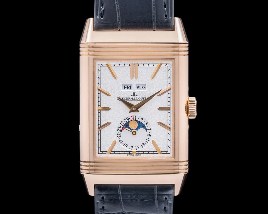 Jaeger LeCoultre Reverso Tribute Calendar 18K Rose Gold