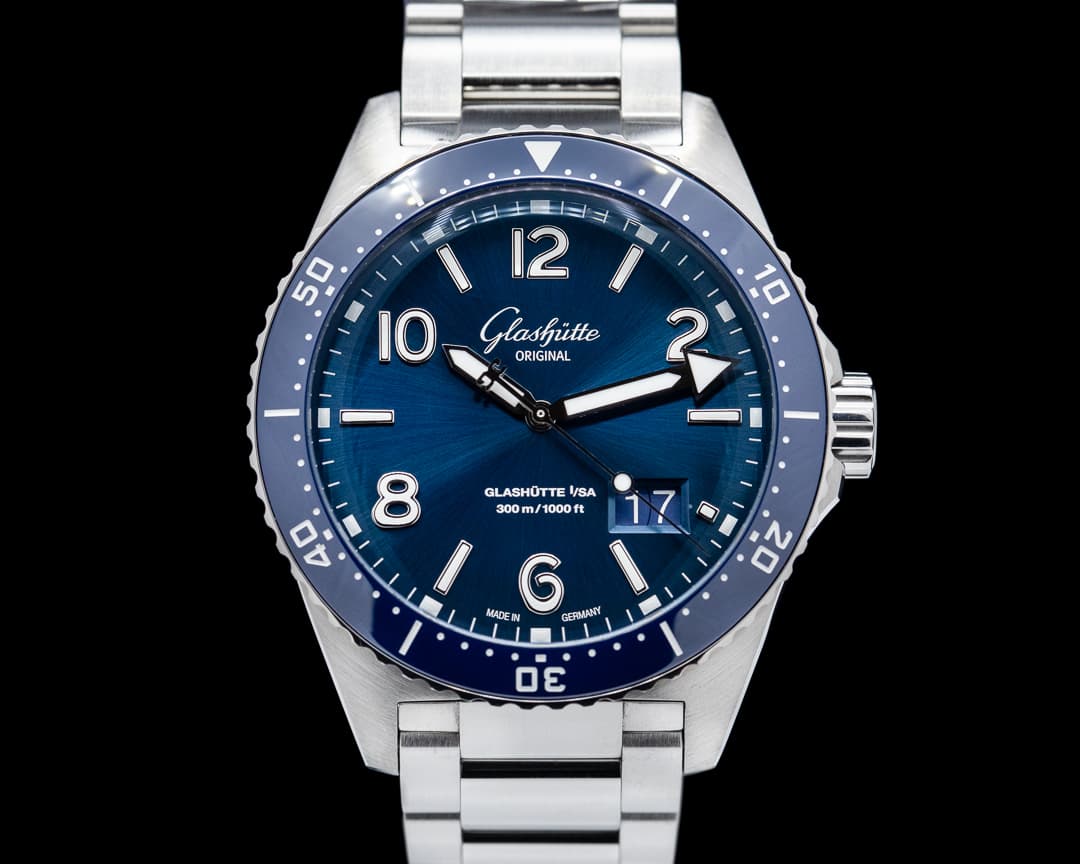 Glashutte Original SeaQ Panorama Date Blue Dial SS 