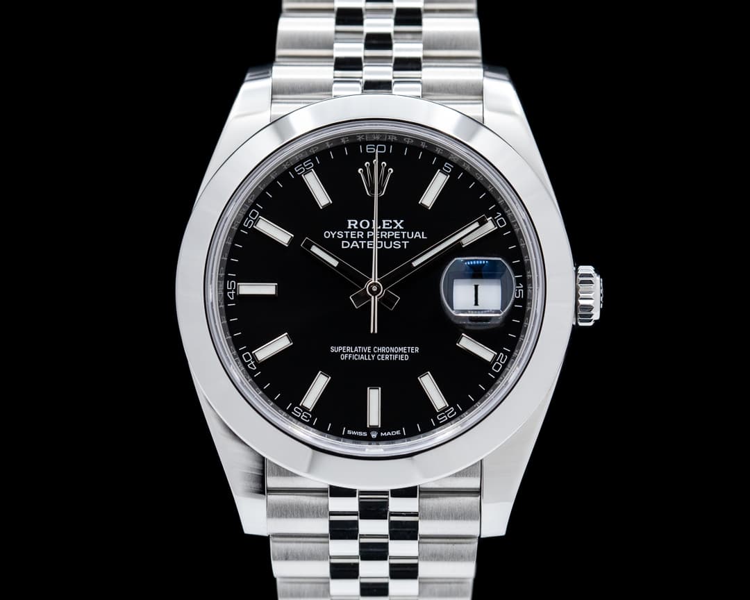 Rolex Datejust 41 126300 Black Stick Dial SS 2023
