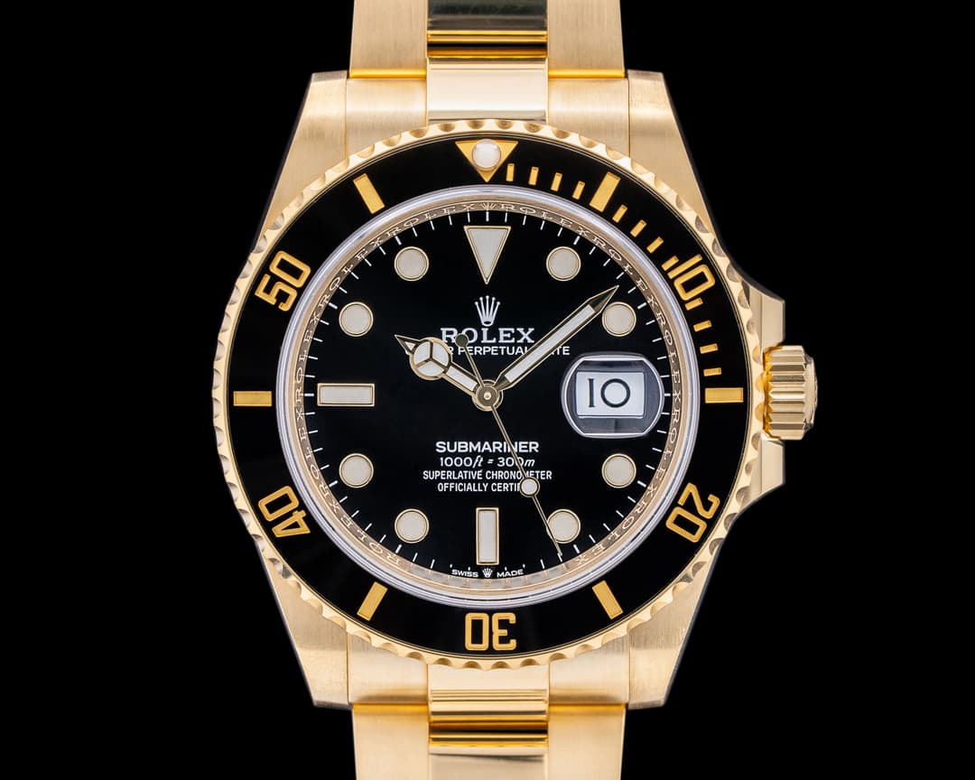 Rolex Submariner 126618 18K Yellow Gold Black Dial 