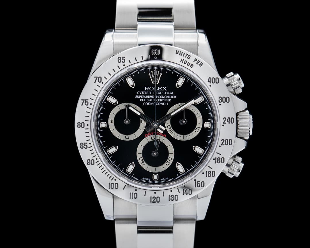 Rolex Daytona 116520 Black Dial SS FULL SET