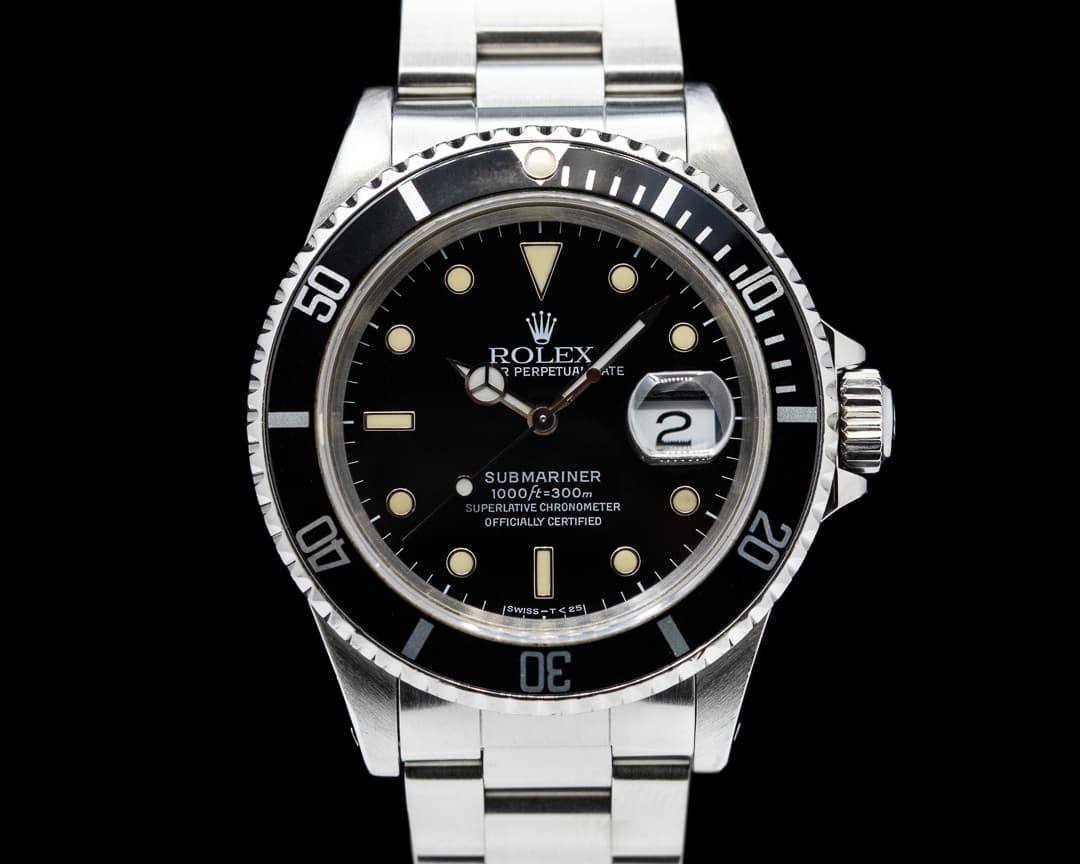 Rolex Submariner SS Black Dial Circa 1991 Full Set
