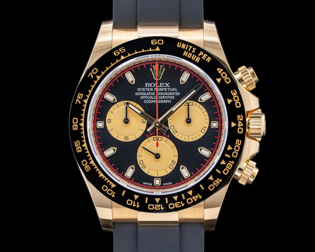 Rolex Daytona 116518LN Black Dial "Paul Newman" 18K Yellow Gold 