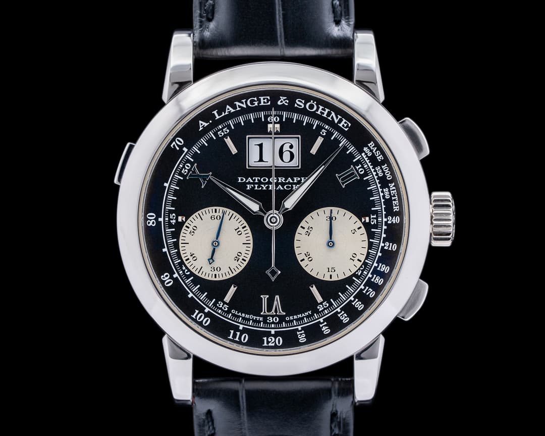 A. Lange and Sohne Datograph 403.035 Flyback Platinum Early "Meter" Dial 2023 Service