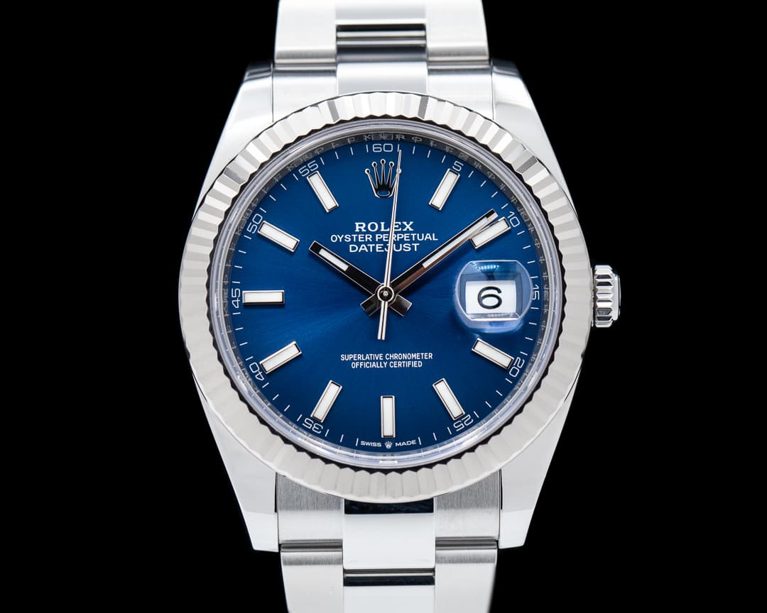 Rolex Datejust 41 126334 Blue Stick Dial SS Oyster 2022