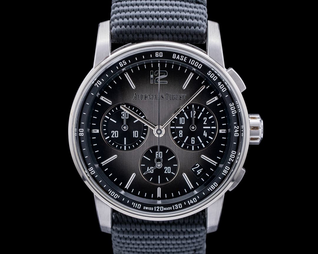Audemars Piguet Code 11:59 Chronograph 18k White Gold / Ceramic Smoked Grey Dial