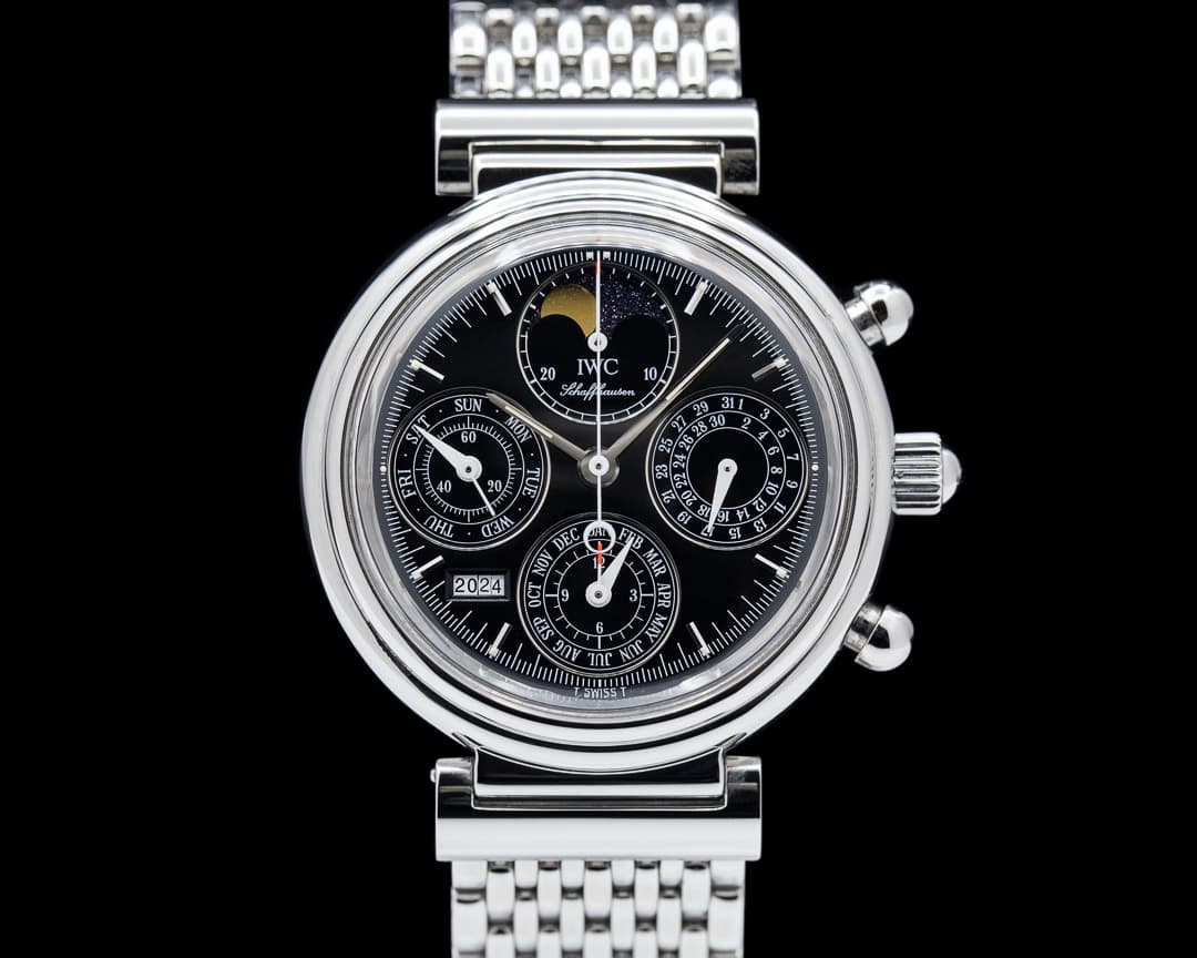 IWC Da Vinci Perpetual Chronograph Black SS / SS