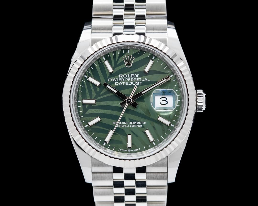 Rolex Datejust 126200 Mint Green Stick Dial / Jubilee Bracelet 2023