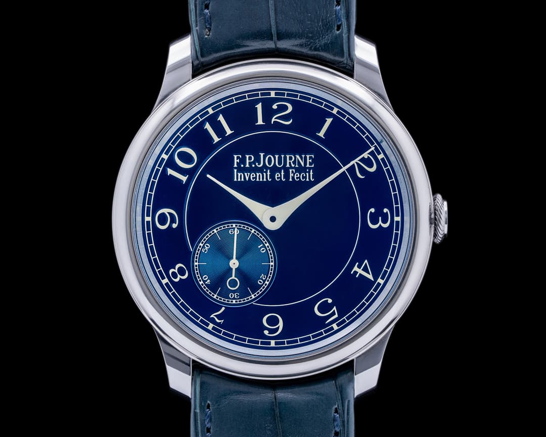 F. P. Journe Chronometre Bleu Tantalum Blue Dial 
