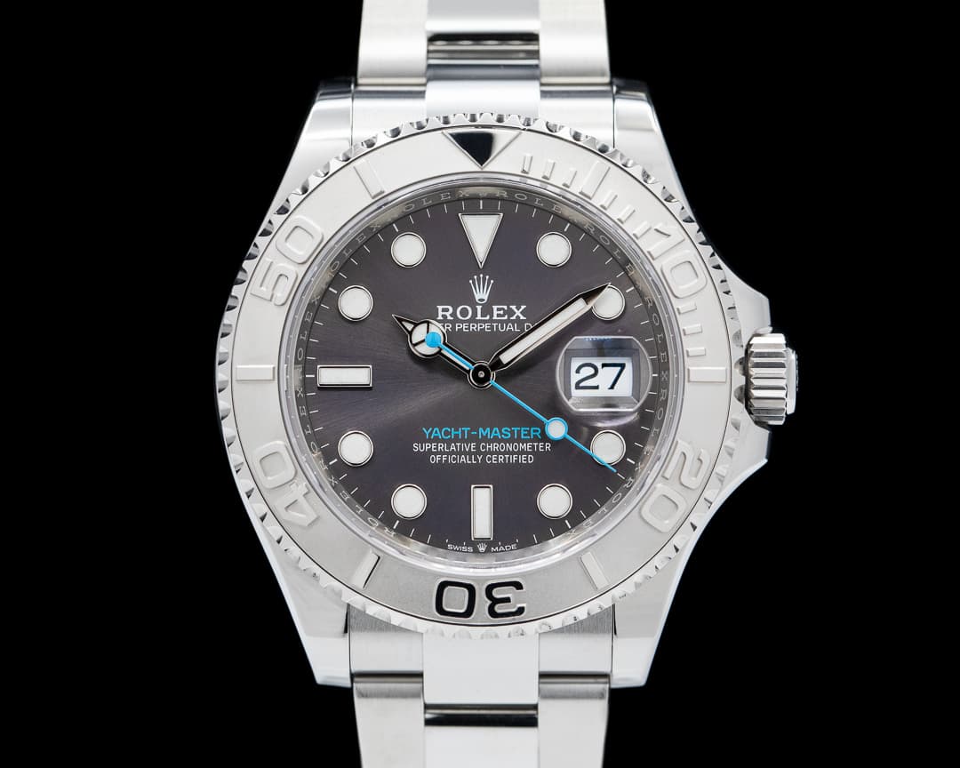 Rolex Yacht Master SS Dark Rhodium Dial / Platinum Bezel 2023
