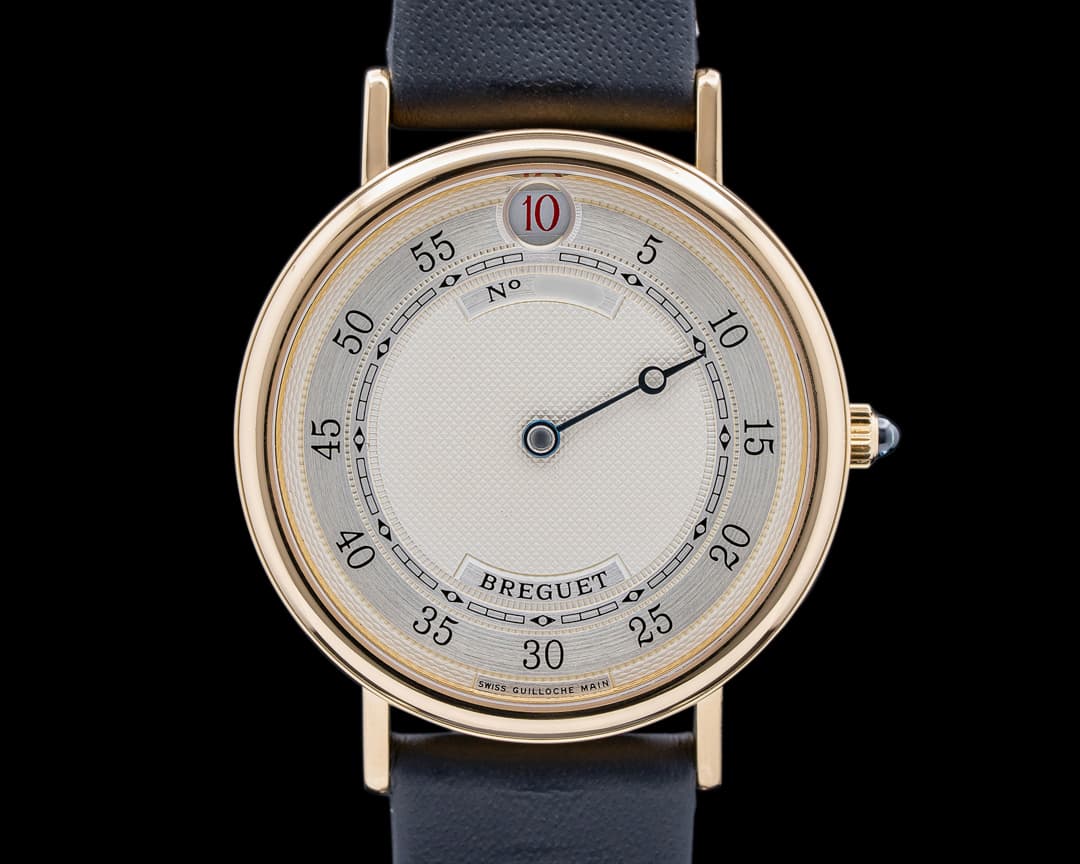 Breguet Jump Hour "Heures Sautantes" 18k Yellow Gold Guilloche RARE