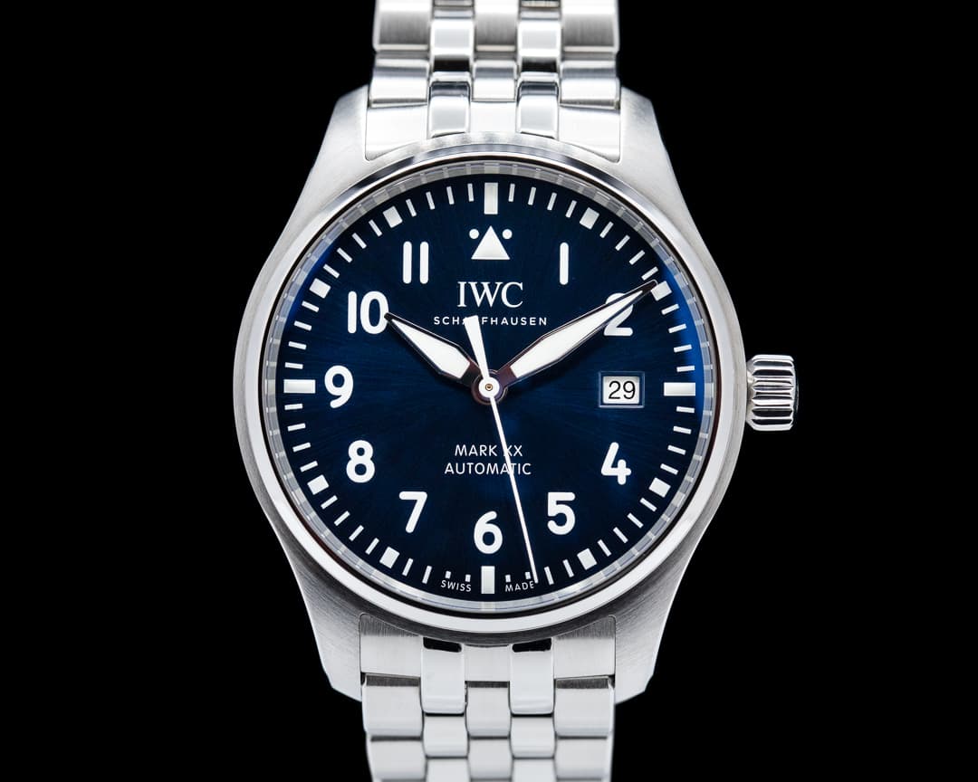 IWC Mark XX SS Bracelet Blue Dial