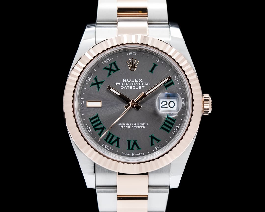 Rolex Datejust 41 "Wimbledon" 18k Everose/SS 2023