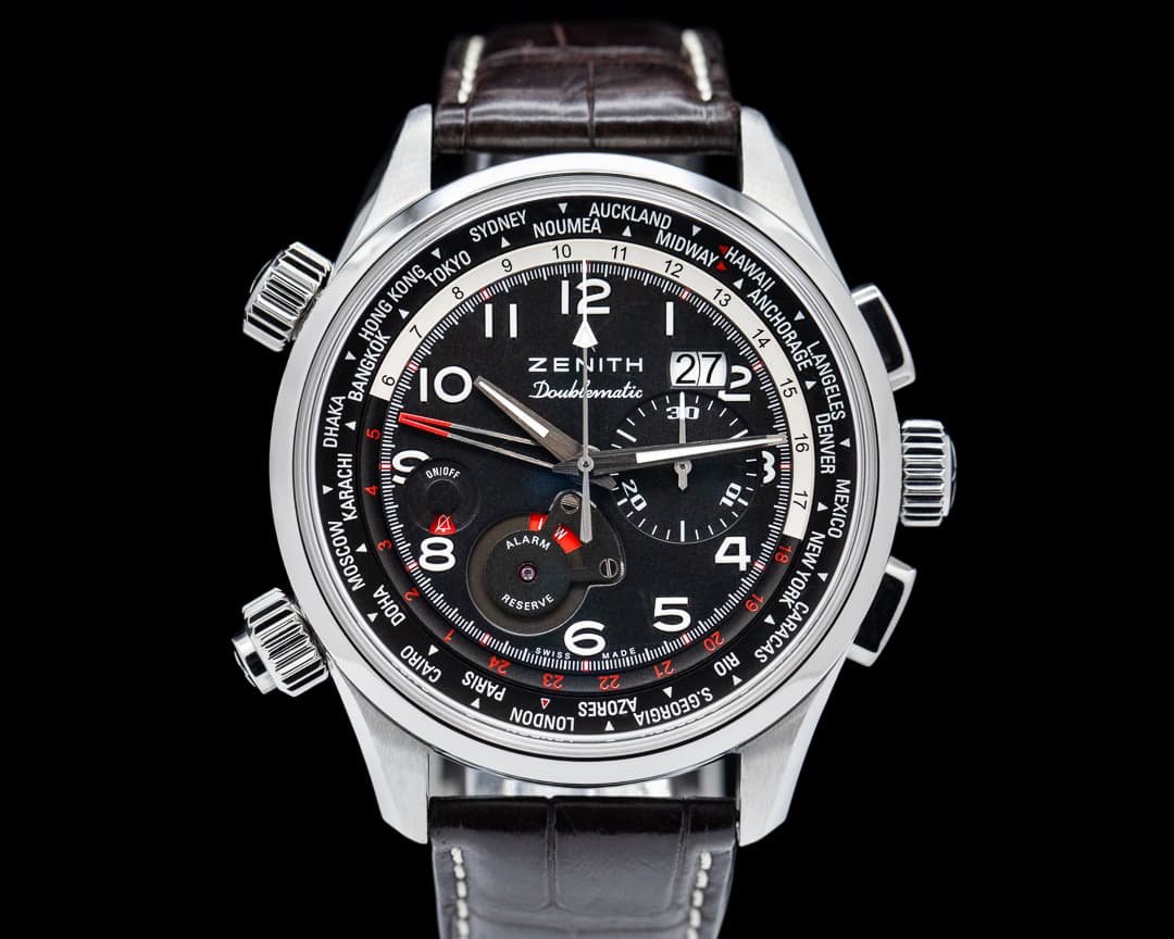 Zenith Pilot Doublematic Big Date SS