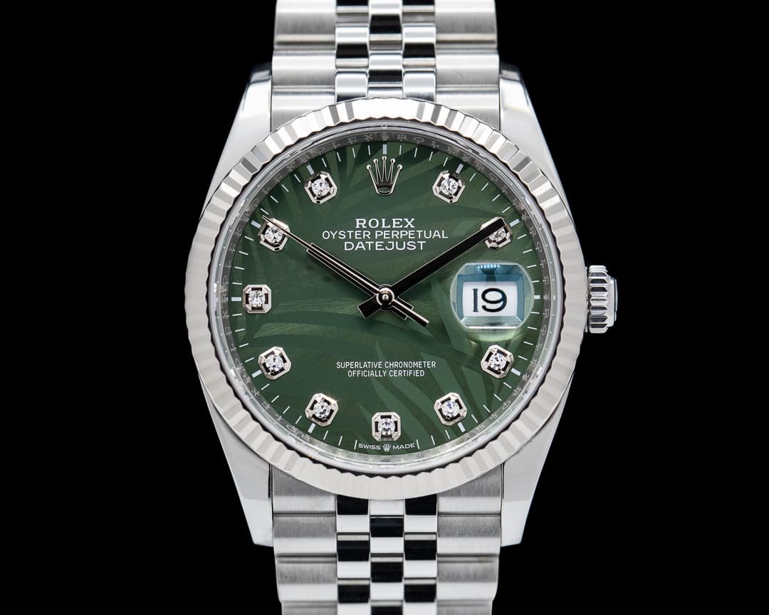 Rolex Datejust Green "Palm" Diamond Dial / Jubilee Bracelet 2023 