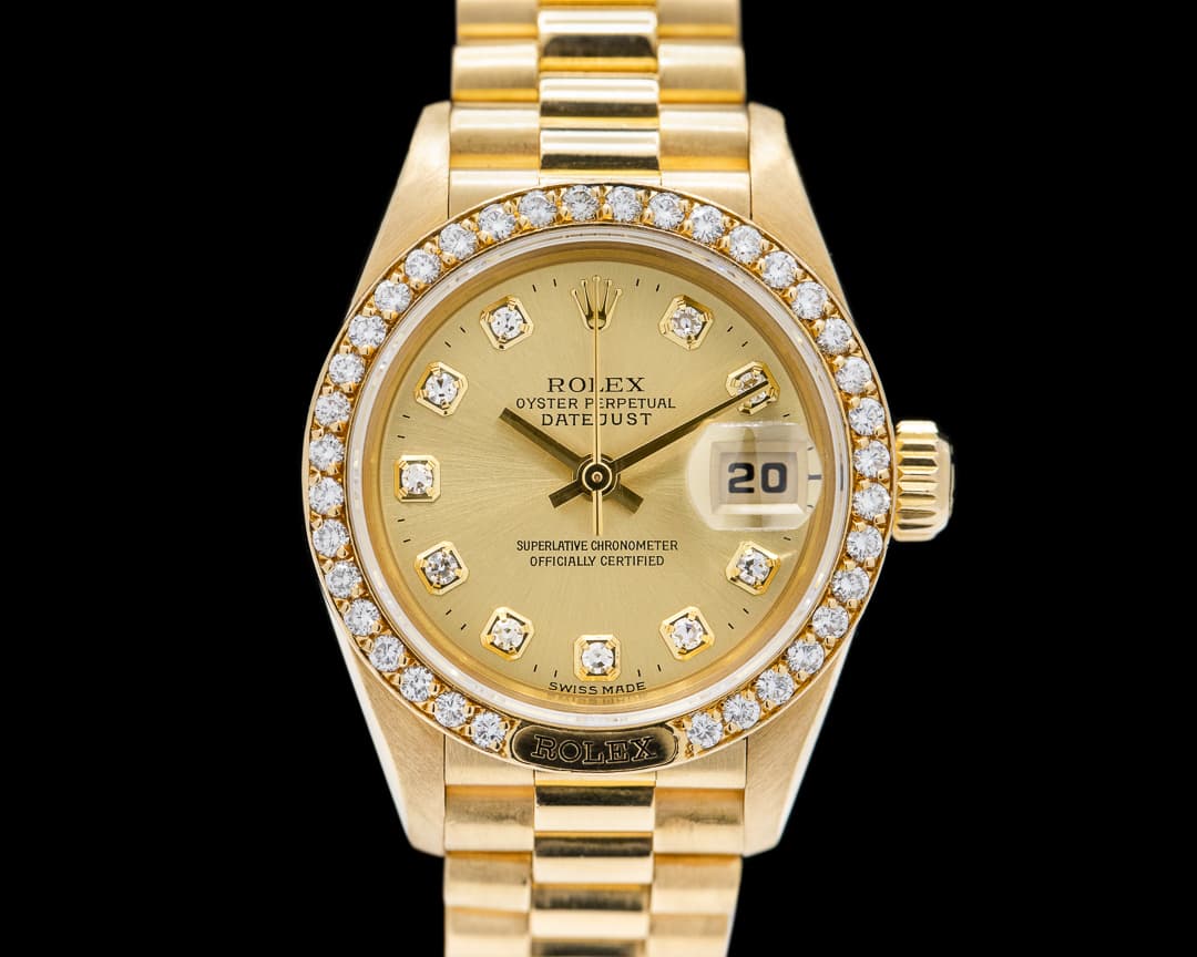 Rolex Lady Datejust President 18k Yellow Gold  