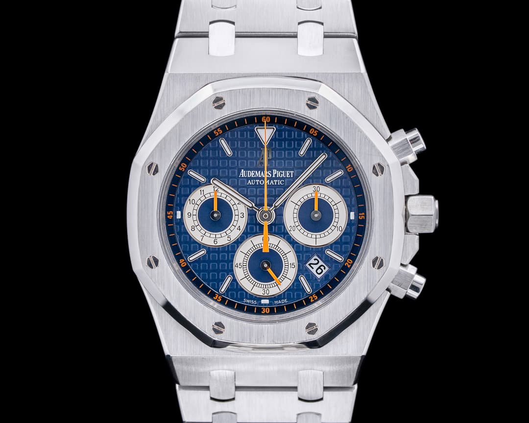 Audemars Piguet Royal Oak 26300ST Chronograph SS Blue & Orange SHARP