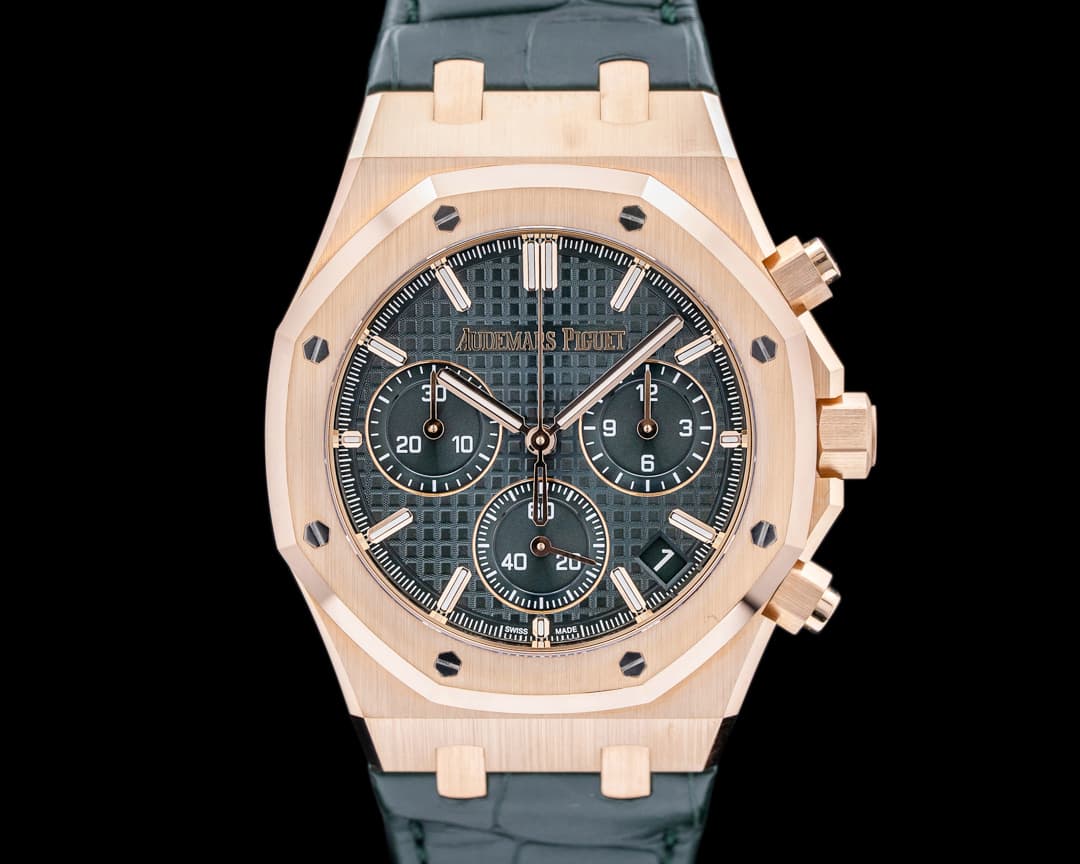 Audemars Piguet Royal Oak 26240OR Chronograph Green Dial RG 41mm 50th Anniversary