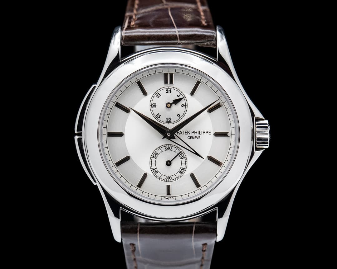 Patek Philippe Travel Time Manual Silver Dial Platinum 