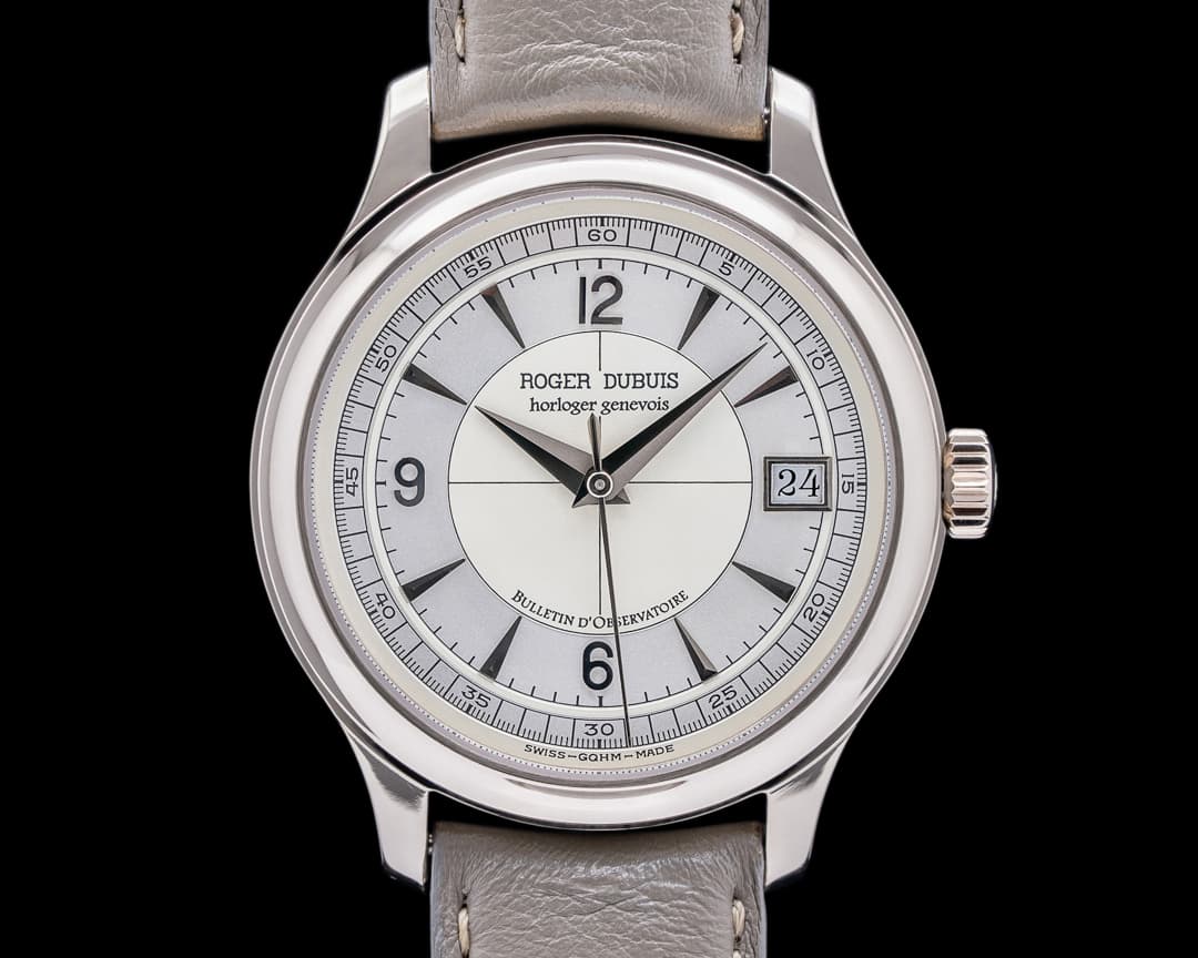 Roger Dubuis Hommage H37 Two-Tone Sector Dial 18K White Gold Chronometre RARE