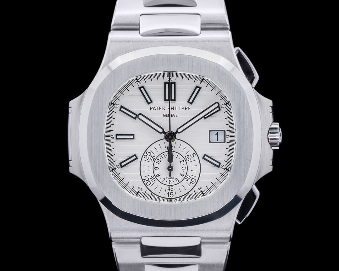 Patek Philippe Nautilus 5980 Chronograph White Dial SS