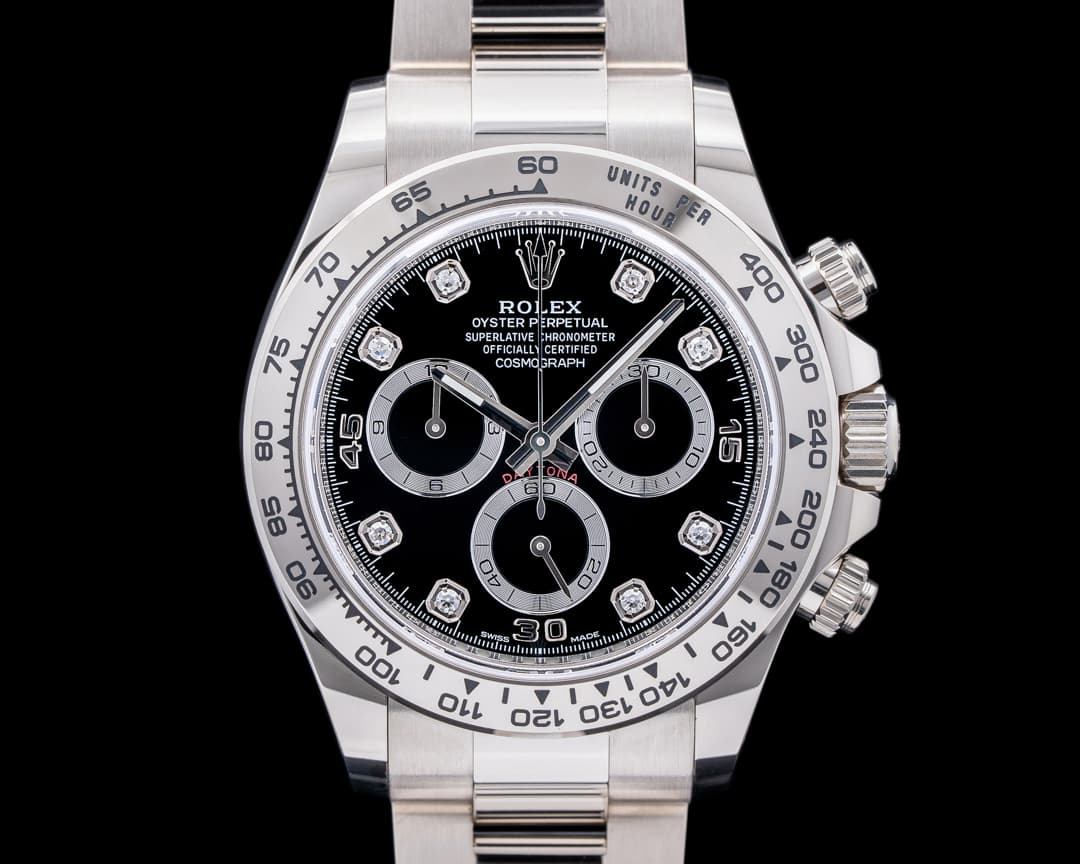 Rolex Daytona 116509 Black Diamond Dial 18K White Gold 