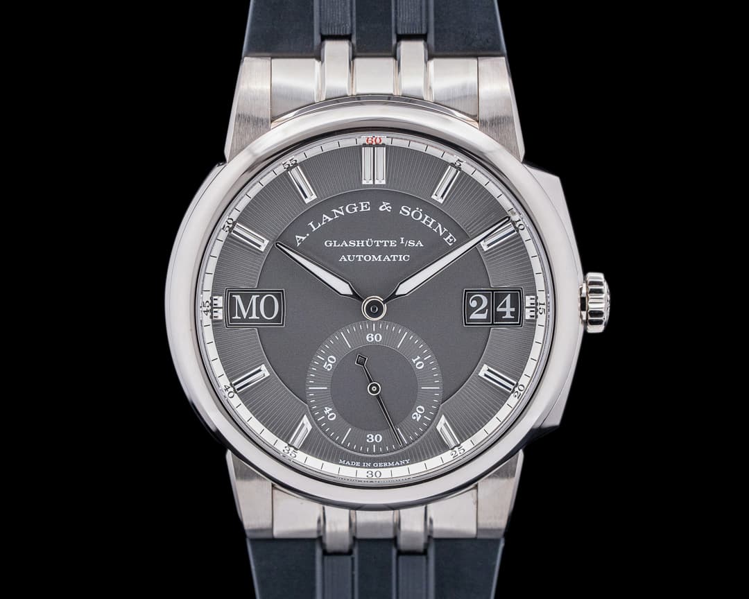 A. Lange and Sohne Odysseus 363.068 18K White Gold Grey Dial / Rubber 