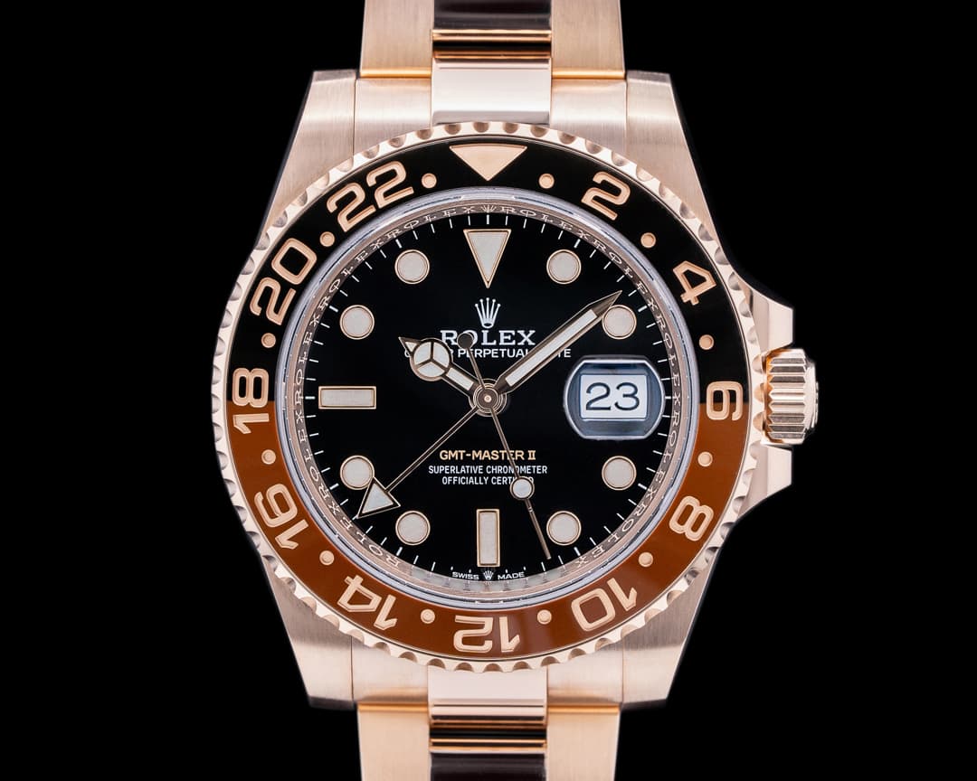 Rolex GMT Master II 126715 18K Everose Ceramic Root Beer