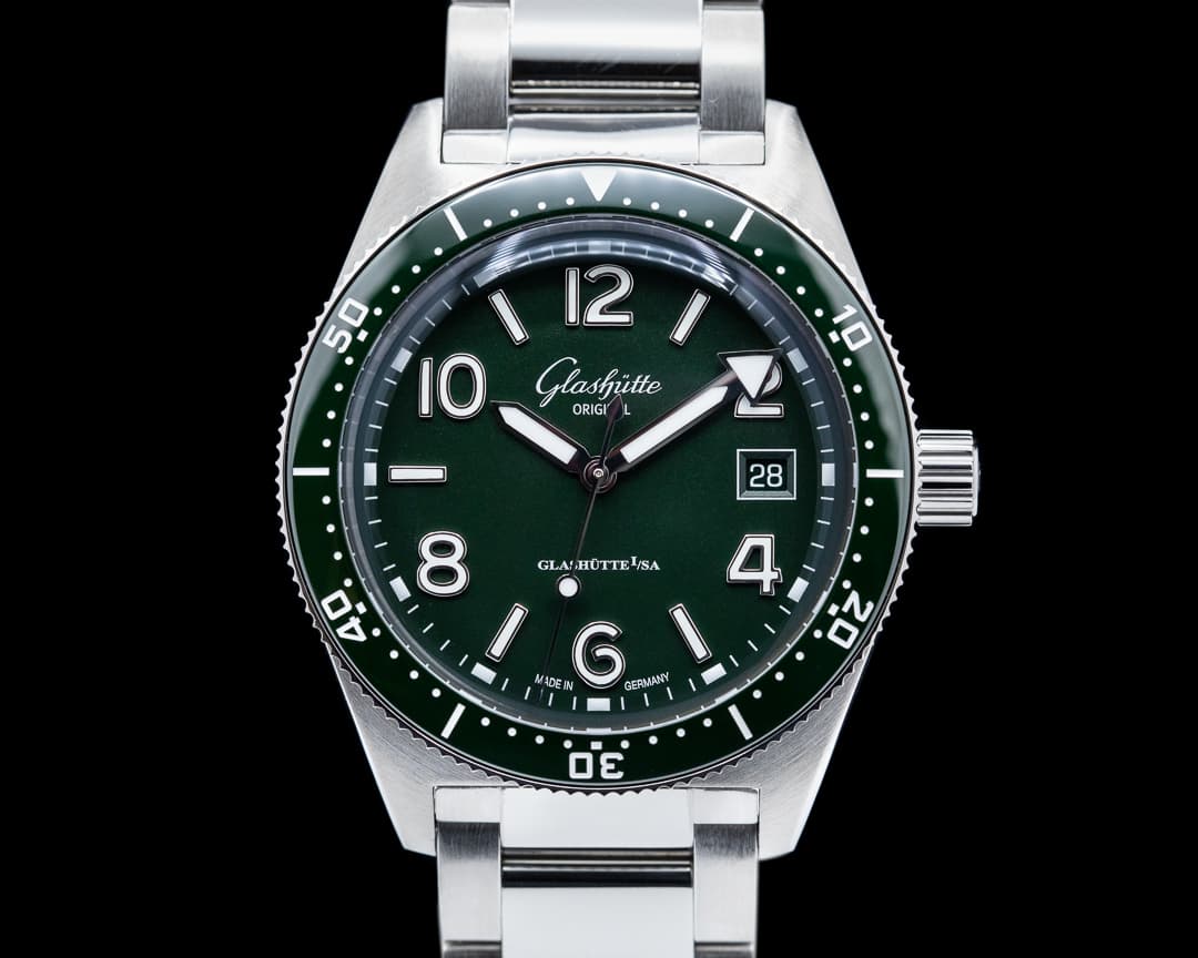 Glashutte Original SeaQ Green Dial/Green Bezel SS 