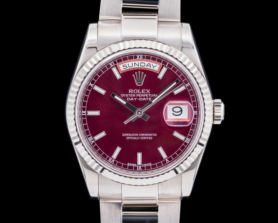 Rolex Day Date President Cherry Dial 18K WG
