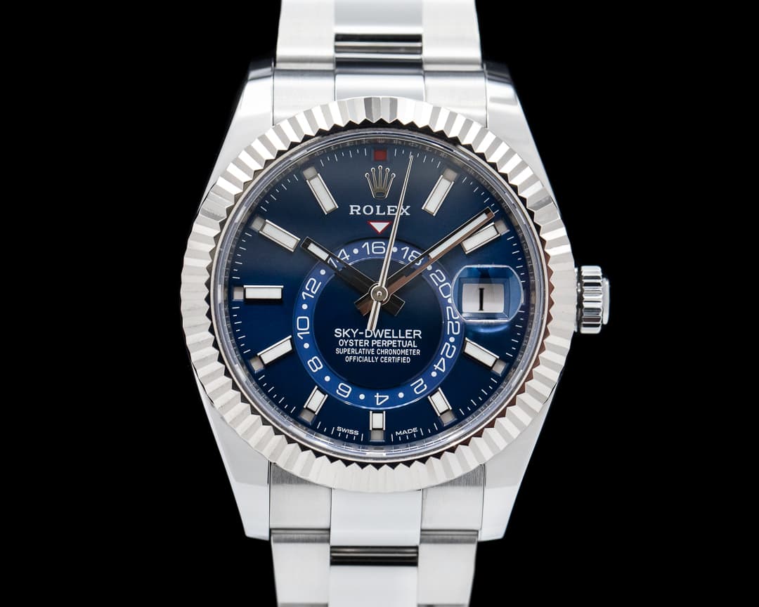 Rolex Sky Dweller Steel Blue SS 