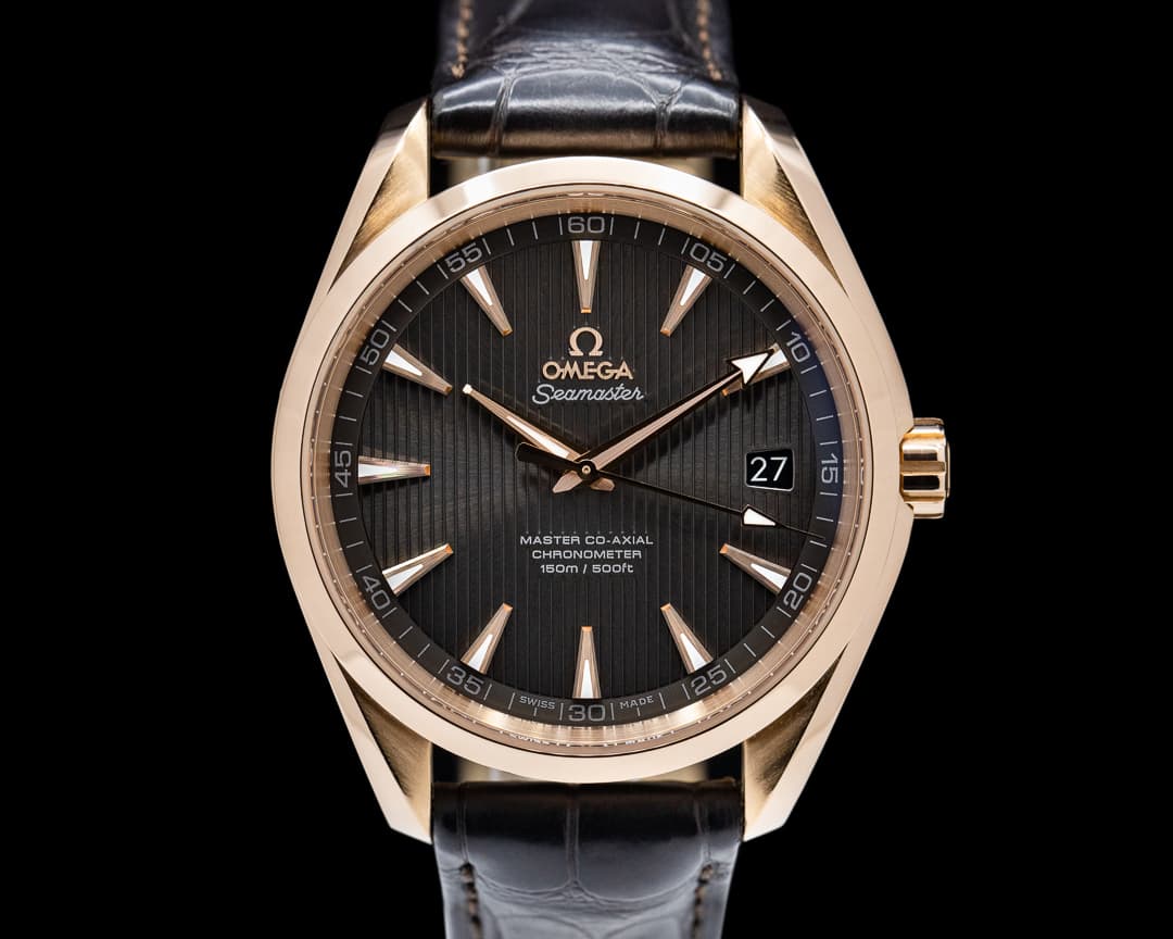 Omega Aqua Terra Brown Dial Rose Gold 42MM