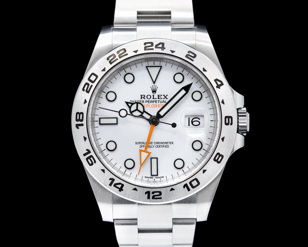 Rolex Explorer II 216570 White Dial SS