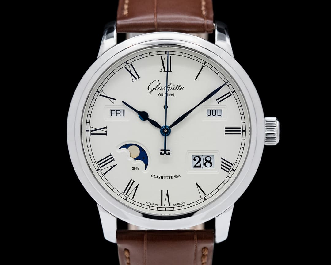 Glashutte Original Senator Perpetual Calendar SS White Dial
