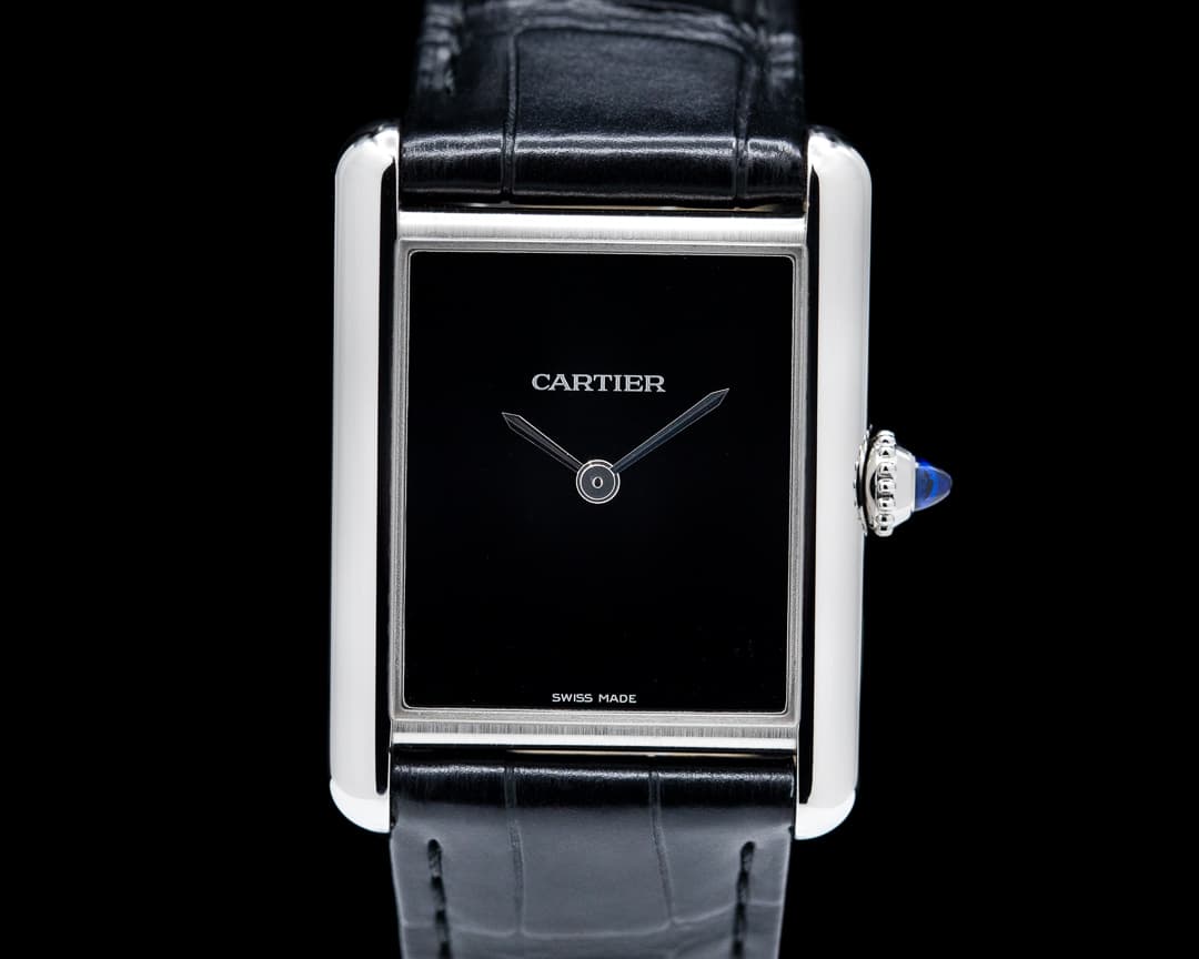 Cartier Tank Must SS Black Dial