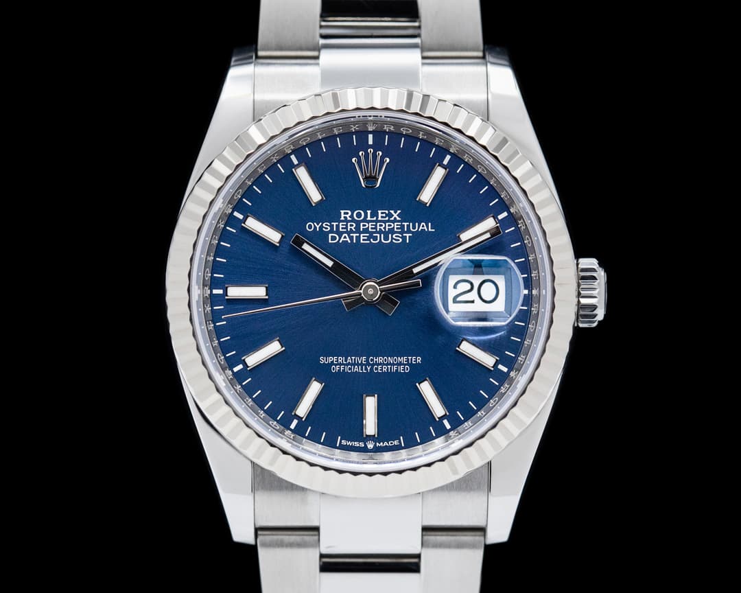 Rolex Datejust Blue Stick Dial / Oyster Bracelet 2021