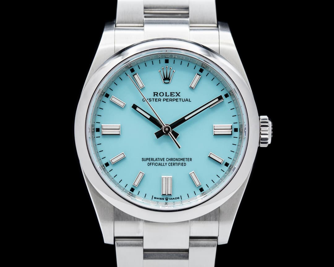 Rolex Oyster Perpetual 126000 36MM SS TURQUOISE BLUE