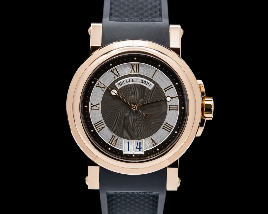Breguet Marine Automatic Big Date 18K Rose Gold / Rubber