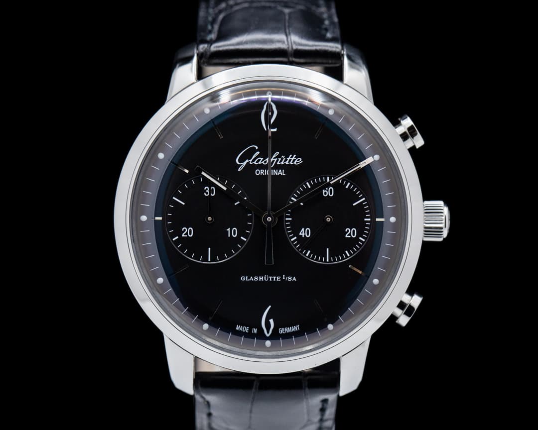 Glashutte Original Senator Sixties Chronograph Black Dial 42MM