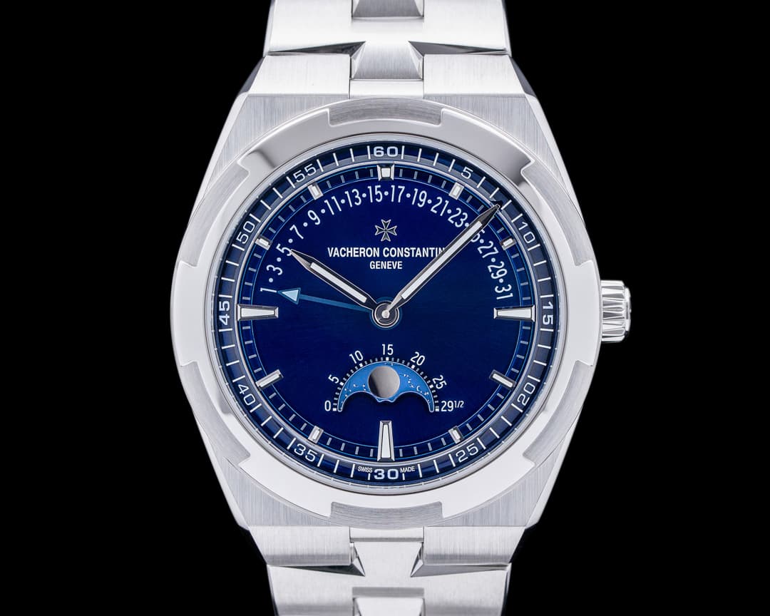 Vacheron Constantin Overseas Moonphase Retrograde Date SS Blue Dial