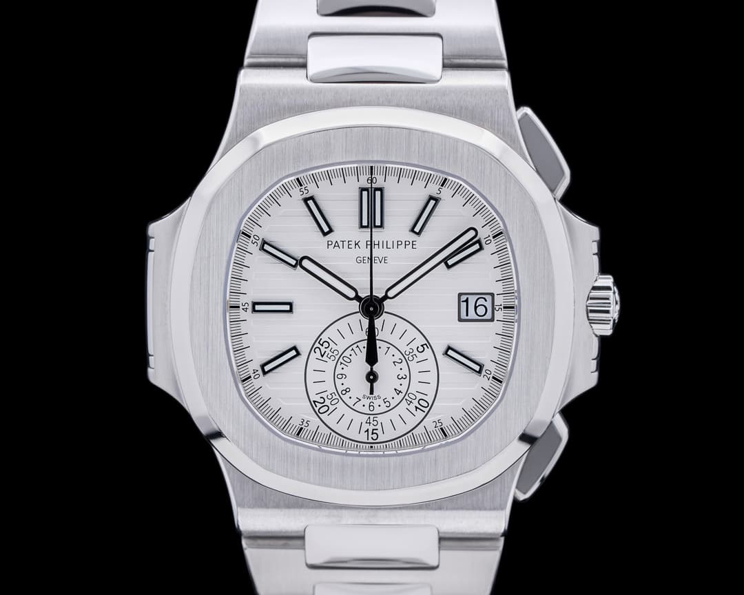 Patek Philippe Nautilus 5980 Chronograph White Dial SS