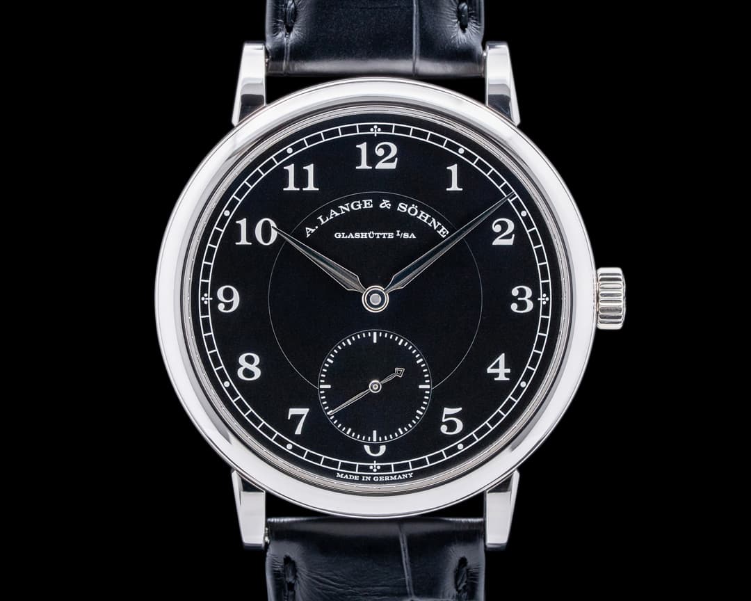 A. Lange and Sohne 200th Anniversary F.A Lange 236.049 1815 Platinum Black Dial RARE