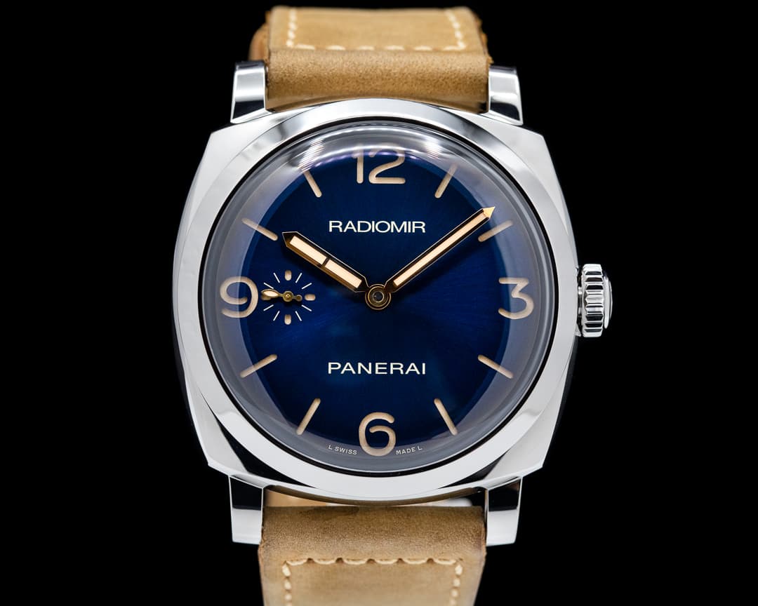 Panerai Radiomir 1940 3 Days Acciaio SS 47MM Blue "Sandwich Dial" 