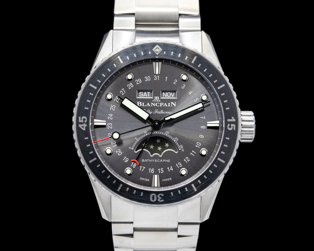 Blancpain Fifty Fathoms Bathyscaphe Quantième Complet Phases de Lune UNWORN