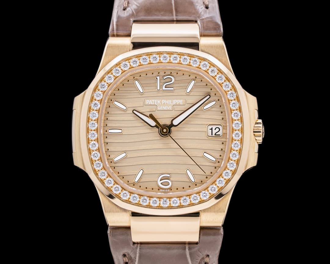 Patek Philippe Nautilus Ladies Rose Gold / Diamonds