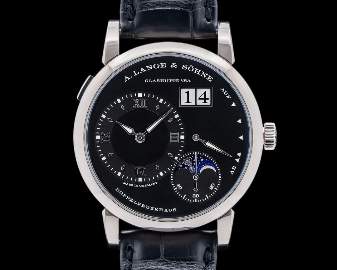 A. Lange & Söhne Lange 1 Moon 192.029 18K White Gold Black Dial